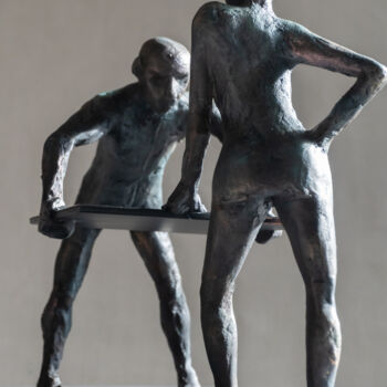 Skulptur mit dem Titel "***Mars and Venus***" von Yuriy Kraft, Original-Kunstwerk, Metalle