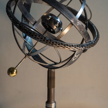 Sculpture titled "***Industrial Armil…" by Yuriy Kraft, Original Artwork, Metals