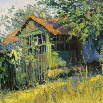 Pintura titulada "Veranda" por Yuriy Demiyanov, Obra de arte original, Oleo
