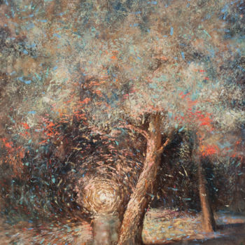 Painting titled "Glow" by Yuri Ermolaev, Original Artwork, Oil