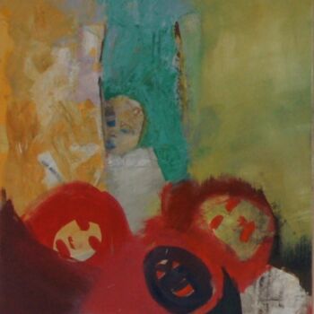 Картина под названием "Silenzio N° VI" - Yuta Strega, Подлинное произведение искусства, Масло Установлен на Деревянная рама…