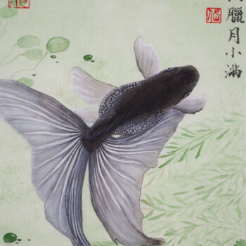 Painting titled "Mo Lan 4" by Yuxiang Liu, Original Artwork, Ink