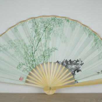 Картина под названием "Eventail n°2" - Yuxiang Liu, Подлинное произведение искусства, Пигменты