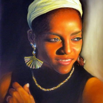 Peinture intitulée "CELIMENE" par Yva Arvis, Œuvre d'art originale, Pastel