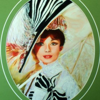 Painting titled "MY FAIR LADY" by Yva Arvis, Original Artwork, Pastel