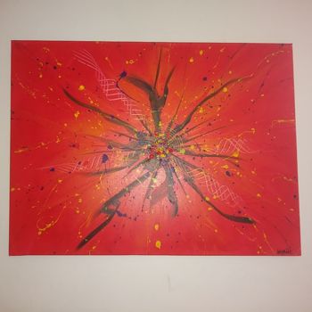 Painting titled "Sol'Art éruption" by Artpaint By Noava, Original Artwork