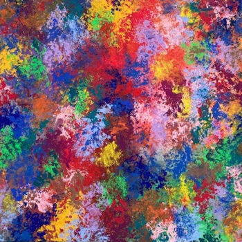 Peinture intitulée "Tout en couleur" par Yvan Bruyère, Œuvre d'art originale, Acrylique