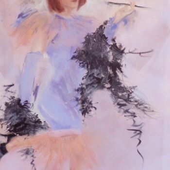 Malerei mit dem Titel "Allez on danse" von Yveline Javer, Original-Kunstwerk, Öl