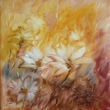 Painting titled "Herbes folles" by Yvelise Ponche, Original Artwork