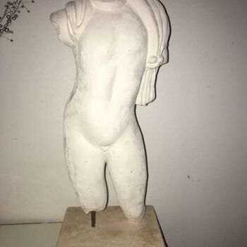 Sculpture titled "Comme l’antique" by Yves Djermag, Original Artwork, Terra cotta