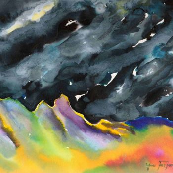 Painting titled "Entre deux orages" by Yves Frémin, Original Artwork