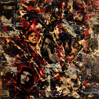 Painting titled "Revolution" by Yves Perrotte, Original Artwork, Acrylic