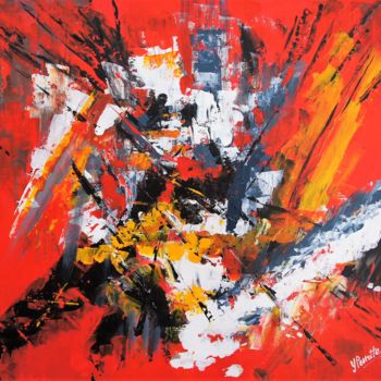 Peinture intitulée "Composition" par Yves Perrotte, Œuvre d'art originale, Acrylique