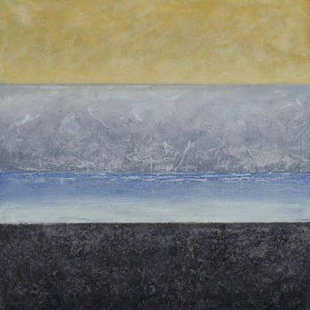 Pittura intitolato "oceanique-120-sur-1…" da Yves Robial, Opera d'arte originale