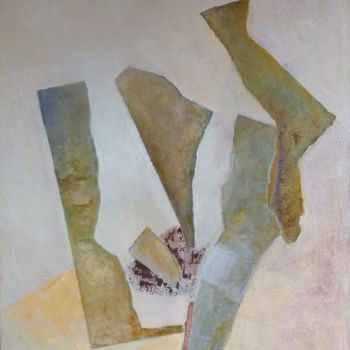 Malerei mit dem Titel "conversation-80-sur…" von Yves Robial, Original-Kunstwerk, Öl