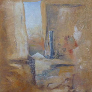 Painting titled "Eté" by Yves Robial, Original Artwork, Oil