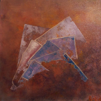 Malerei mit dem Titel "Galop" von Yves Robial, Original-Kunstwerk, Öl