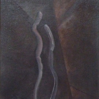 Schilderij getiteld "Oui" door Yves Robial, Origineel Kunstwerk, Olie