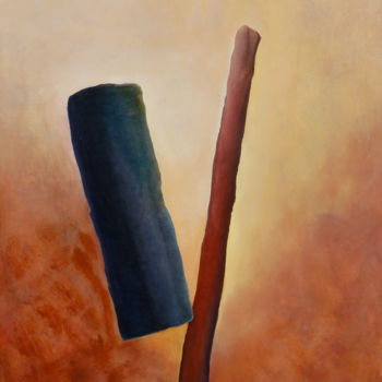 Картина под названием "Suspend" - Yves Robial, Подлинное произведение искусства, Масло