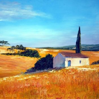 Painting titled "En Provence" by Yves Conte, Original Artwork