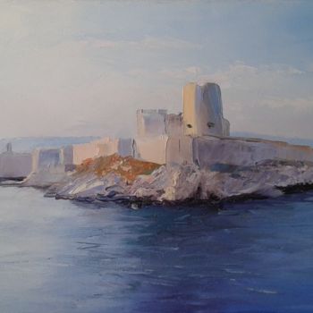 Painting titled "chateau-d-if-27x41.…" by Yves Conte, Original Artwork