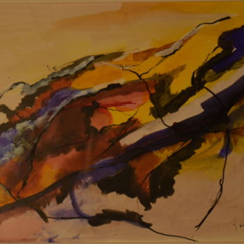 Painting titled "Variation hivernale…" by Yves-Gabriel Willaert, Original Artwork, Ink