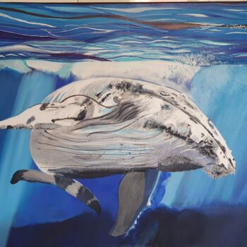 "Baleine" başlıklı Tablo Yves Koehl tarafından, Orijinal sanat, Akrilik