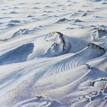 Painting titled ""Sur le Plateau"" by Yves Lafond, Original Artwork, Watercolor