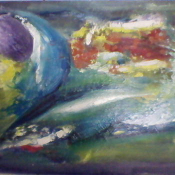 Peinture intitulée "The DIVE" par Yvette Chilli Chilli, Œuvre d'art originale, Huile