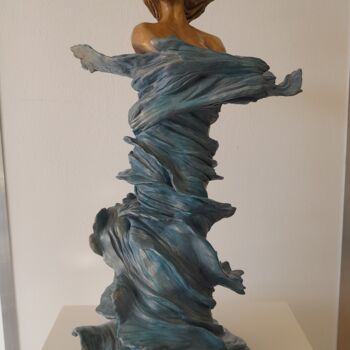 Sculpture intitulée "Océanne" par Yvette Coly, Œuvre d'art originale, Terre cuite