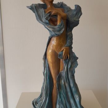 Скульптура под названием "Ophélia" - Yvette Coly, Подлинное произведение искусства, Терракота