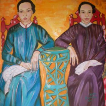 Pintura titulada "Soeurs de l'ancienn…" por Yuna, Obra de arte original