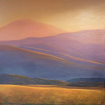 Peinture intitulée "montagnes-sacrees.j…" par Yves Ogier, Œuvre d'art originale