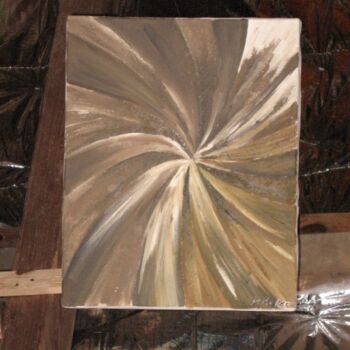 Peinture intitulée "nébuleuse brune" par Yvon Collas, Œuvre d'art originale