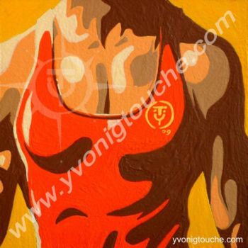 Painting titled "ANATOMIX.1" by Yvonig Touche, Original Artwork, Oil