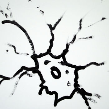 Painting titled "Alfabeto neuronale" by Zaccarini Roberto, Original Artwork