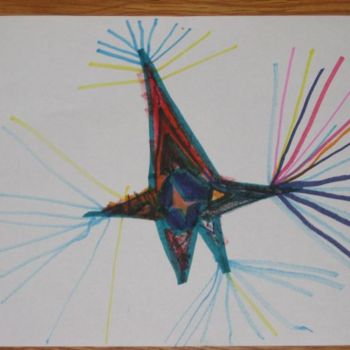 Drawing titled "Birthday Star 1" by Zachy, Original Artwork