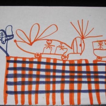 Drawing titled "Crazy vehicles" by Zachy, Original Artwork