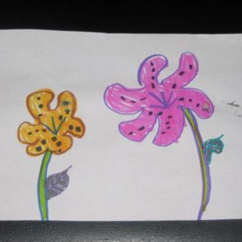 Drawing titled "More flowers..." by Zachy, Original Artwork