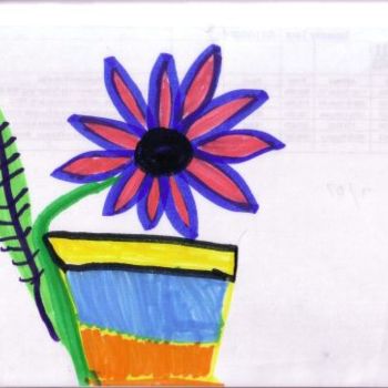 Disegno intitolato "Flower collection" da Zachy, Opera d'arte originale