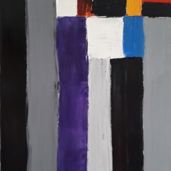 Peinture intitulée "NIGHT ON BROADWAY" par Zaël, Œuvre d'art originale, Huile Monté sur Châssis en bois