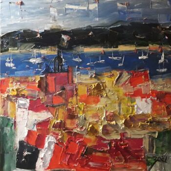 Painting titled "SAINT TROPEZ" by Zaël, Original Artwork, Oil