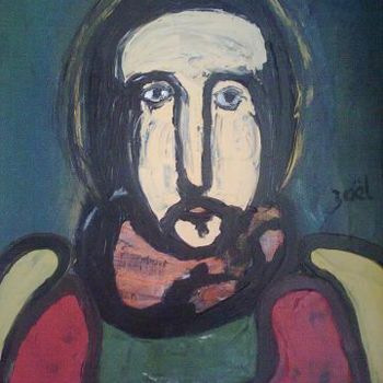 Peinture intitulée "CHRIST, PAIN DE VIE" par Zaël, Œuvre d'art originale, Huile