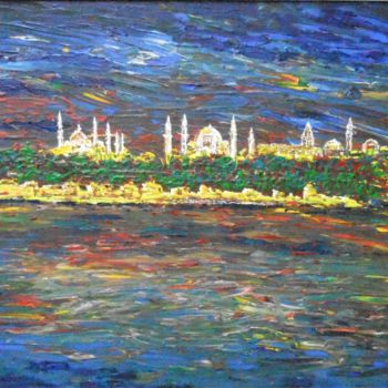 제목이 "istanbul"인 미술작품 Zafer Caglarca로, 원작, 기름
