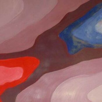 Pittura intitolato "La rencontre" da Zahia, Opera d'arte originale