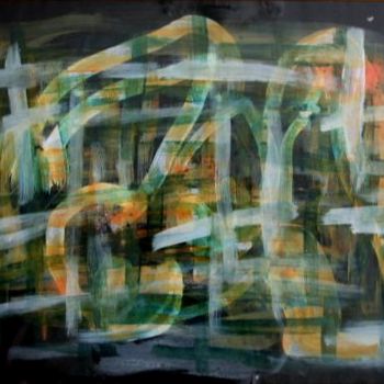 Malerei mit dem Titel "Genome" von Zahia, Original-Kunstwerk