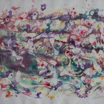 Peinture intitulée "Desordre" par Zahia, Œuvre d'art originale