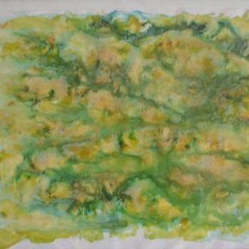 Peinture intitulée "Verdure" par Zahia, Œuvre d'art originale