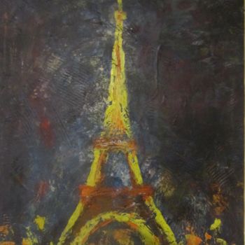 Painting titled "merveille et lumière" by Z.Akli, Original Artwork