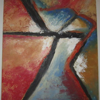 Painting titled "chacun son chemin" by Z.Akli, Original Artwork